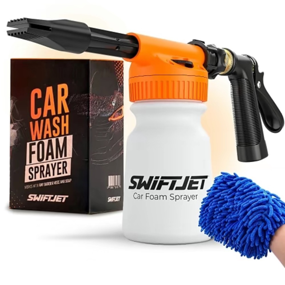 SwiftJet Car Foam Sprayer with Wash Mitt